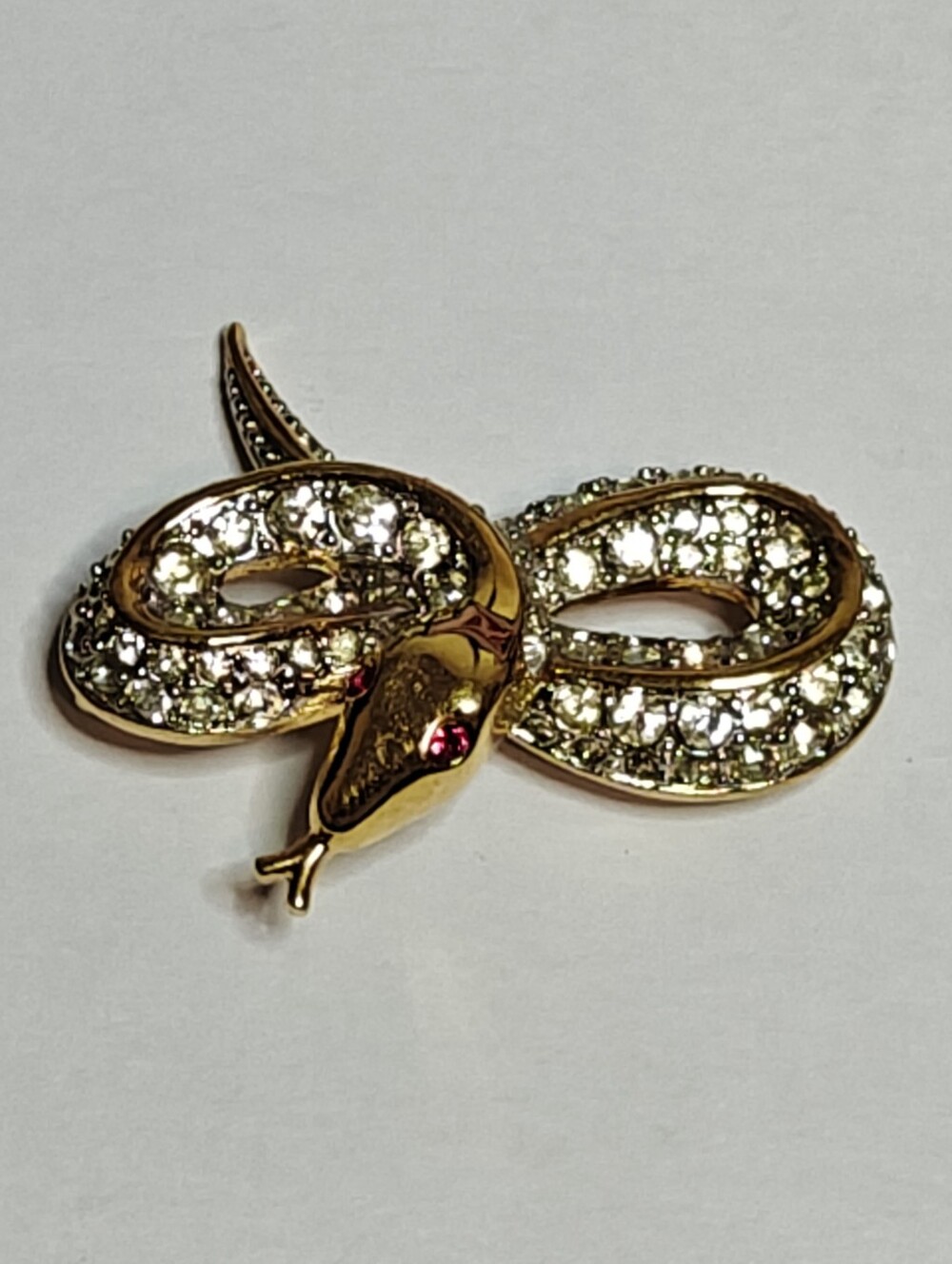 Stunning Signed D'orlan Snake Brooch